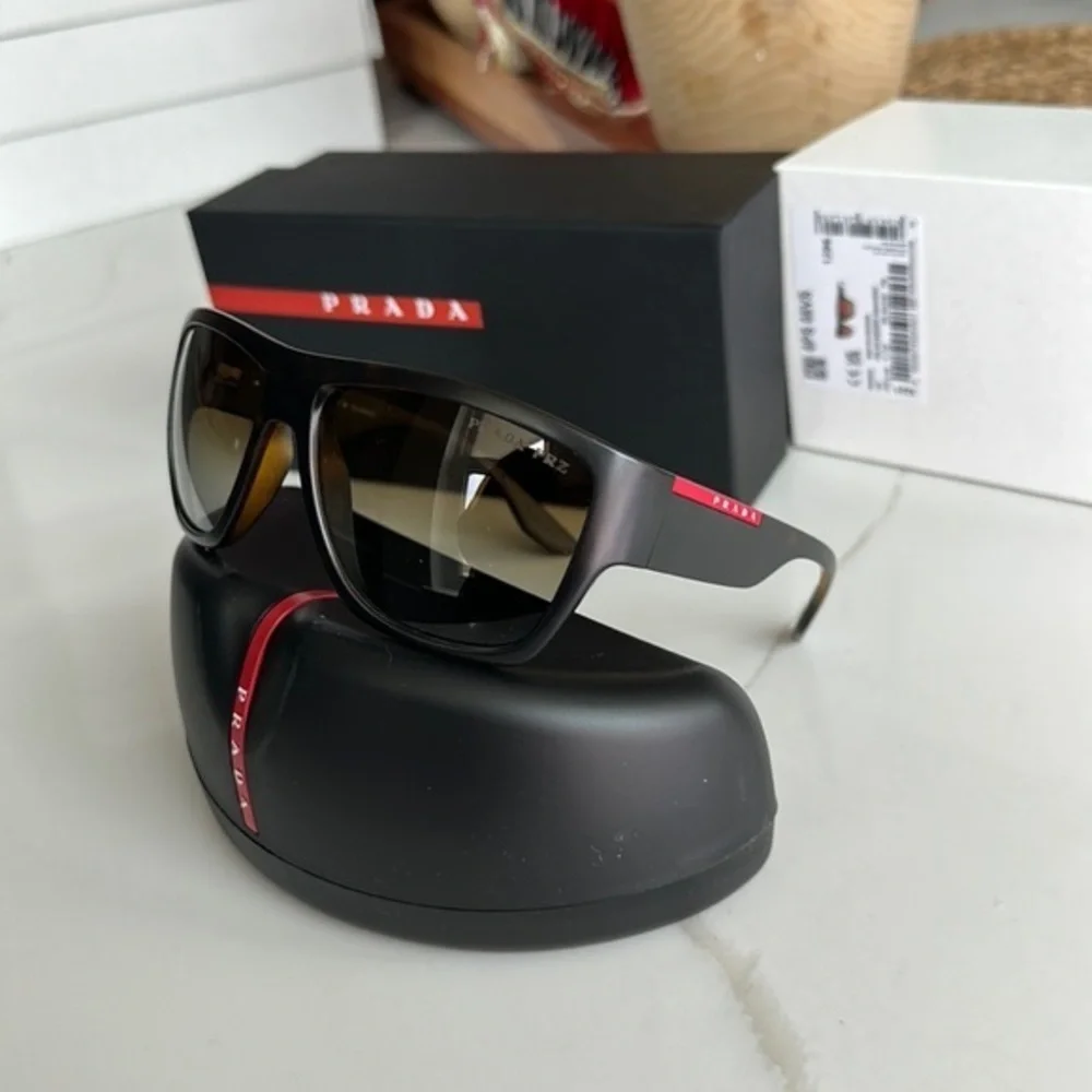 Prada Linea Rossa 59mm Square Polarized Sunglasses